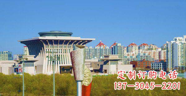 长春高端特色不锈钢抽象火炬雕塑