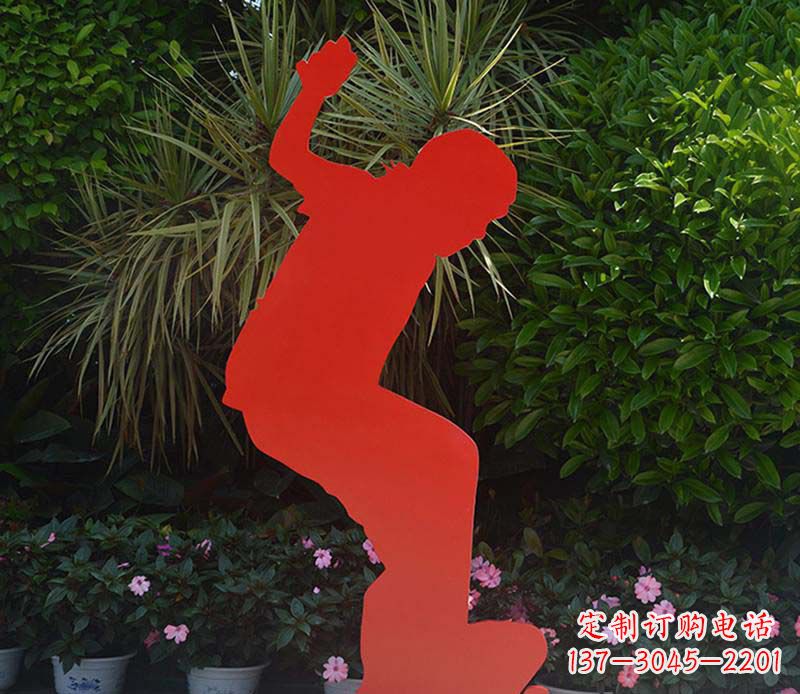 长春不锈钢男孩滑板雕塑
