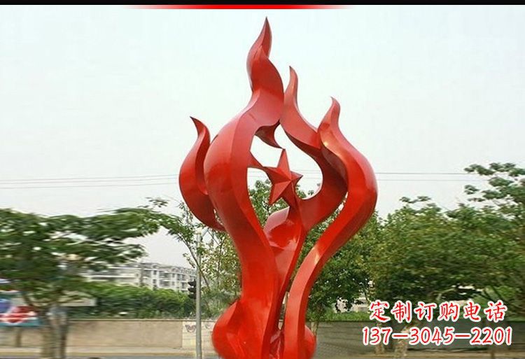 长春 不锈钢火炬雕塑-美轮美奂
