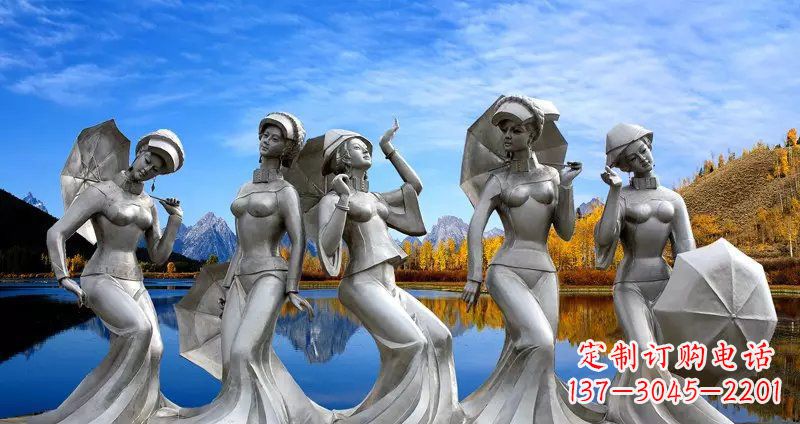 长春现代少女雕塑