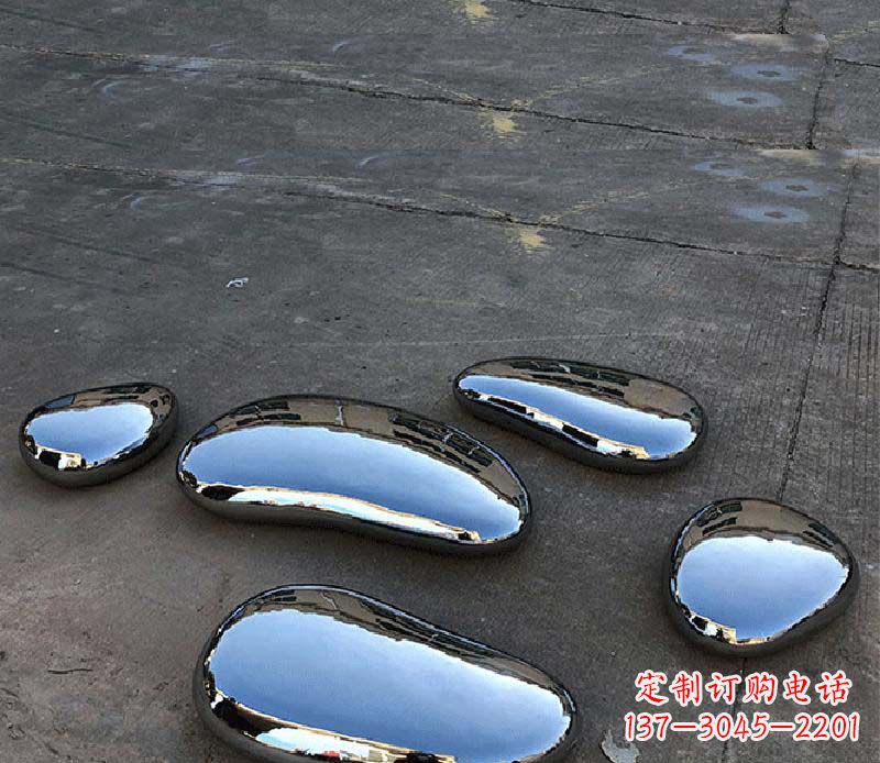 长春不锈钢水滴景观雕塑美轮美奂,营造自然灵动