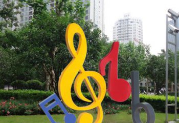 长春不锈钢音符雕塑-引领您的心情旋律