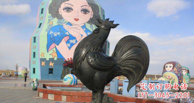 长春艺术精美的公鸡雕塑