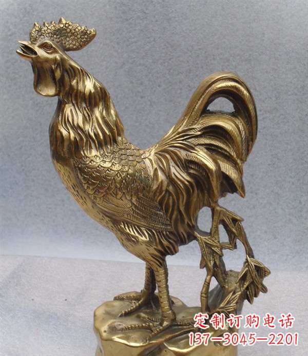 长春经典公鸡铜雕