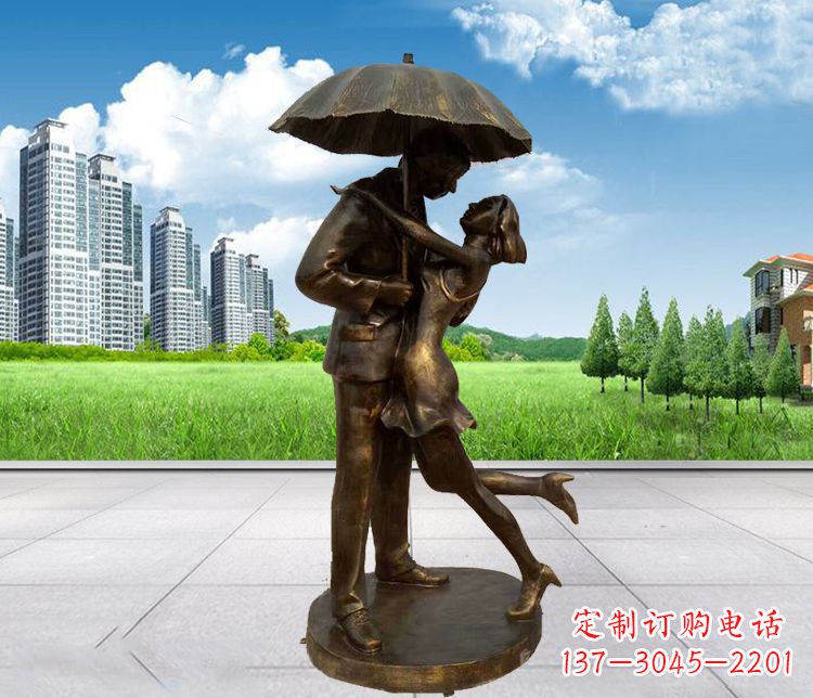 长春情侣铜雕,浪漫定制