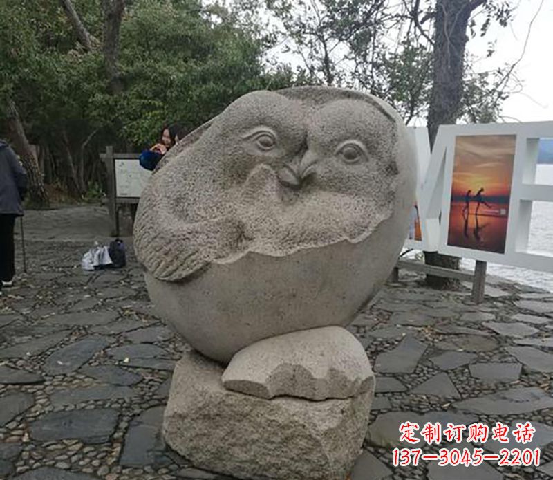 长春中领雕塑 | 鸳鸯石雕精美定制