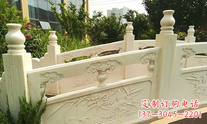 长春精美汉白玉石拱桥雕塑