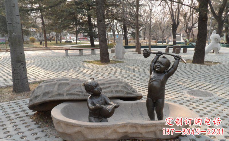 长春花生娃娃艺术雕塑