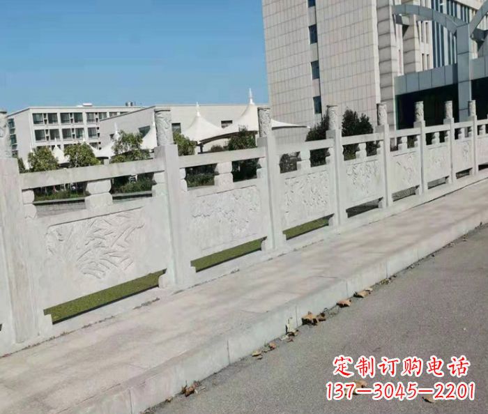 长春公园景观大理石浮雕栏板 (2)