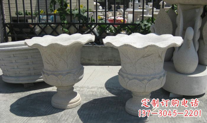 长春大理石花盆雕塑
