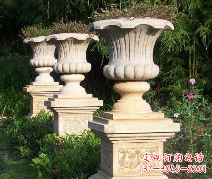 长春高质量大理石花盆石雕