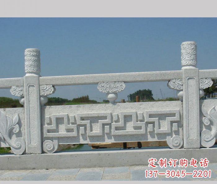 长春公园景观大理石栏板雕塑