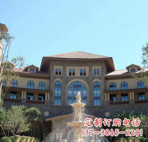 长春定制欧式古典喷泉大理石雕塑