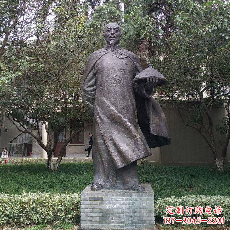 长春传承晚清民族英雄林则徐精铸雕塑