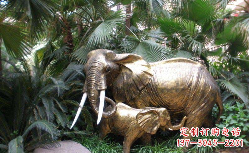 长春中领雕塑-大象铜雕定制