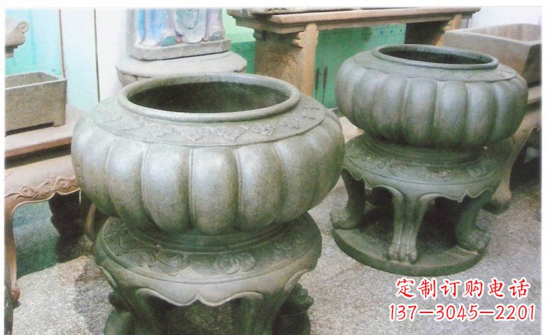长春公园水缸景观铜雕