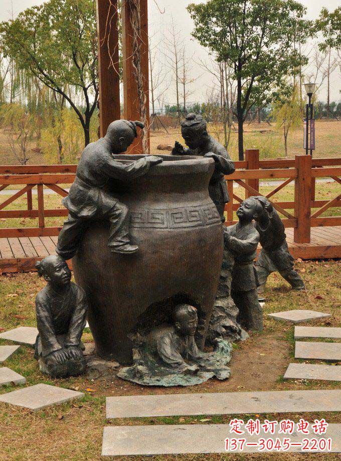 长春司马光砸缸铜雕定制