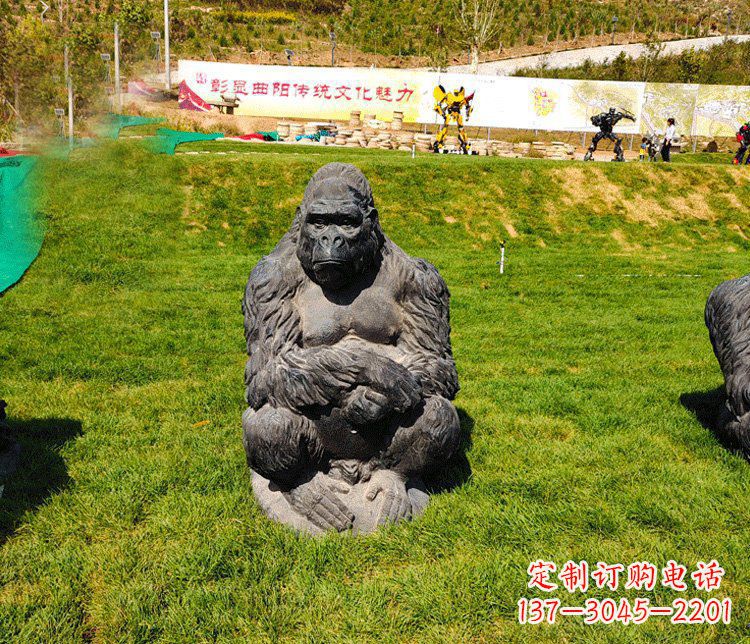 长春高端铜制巨型大猩猩雕塑