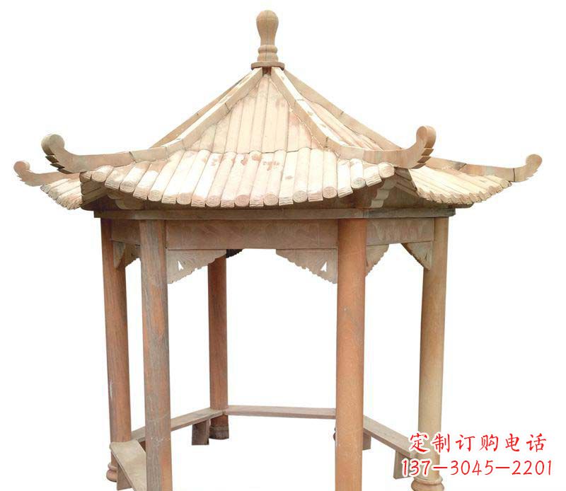 长春精美六角凉亭雕塑