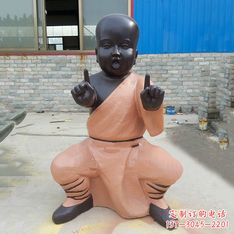 长春铜雕功夫小和尚