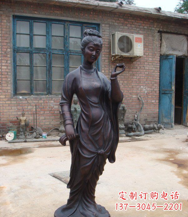长春中领雕塑精美美女铜雕