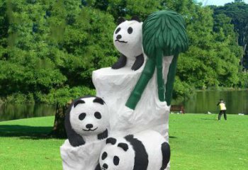 长春公园大熊猫雕塑