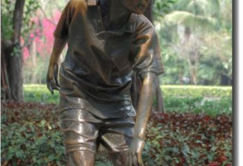 长春产品名称青春活力的男孩铜雕