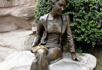 长春中领雕塑精美 静谧 的女人铜雕
