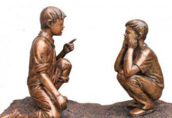 长春专业定制小品铜雕-尊贵的雕塑男孩