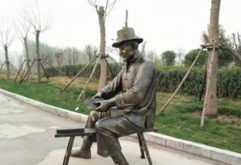 长春铜雕老人雕塑