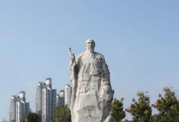长春具有历史意义的画家齐白石汉白玉雕像