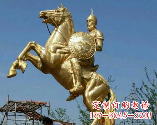 长春古罗马战士骑马铜雕——让你呈现最传统的骑士风采