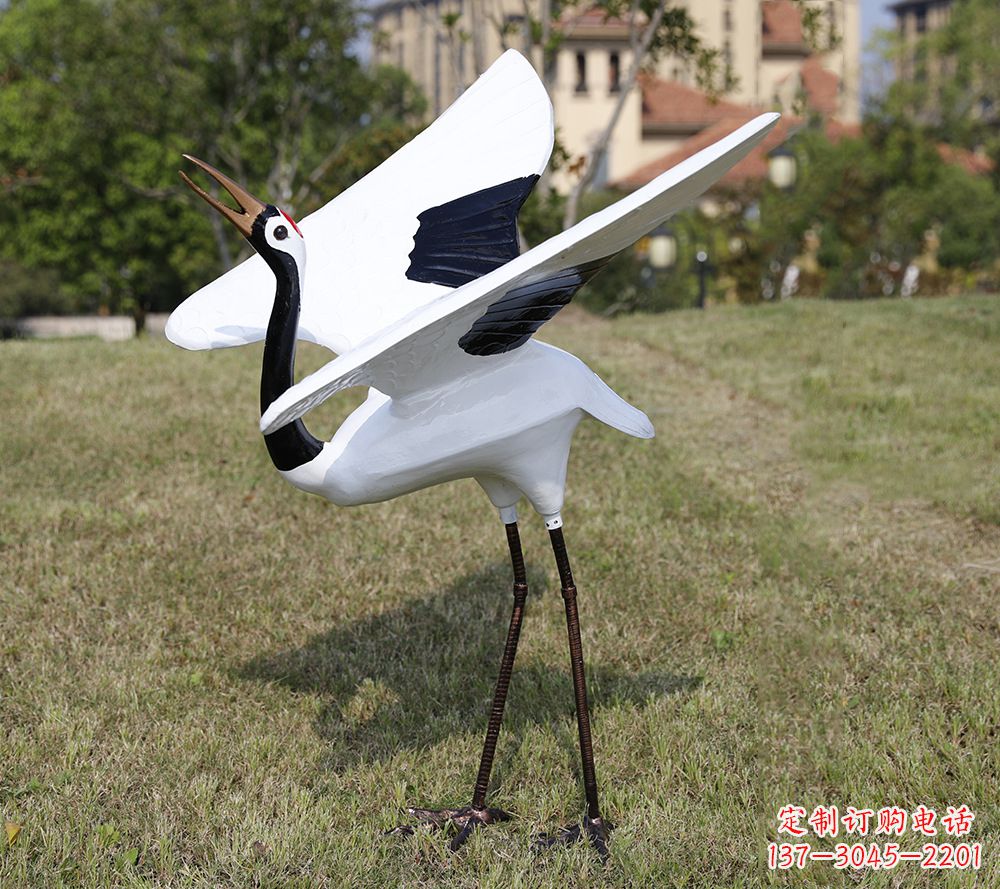 长春古人仙鹤雕塑