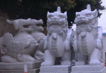 长春古典独角兽石雕