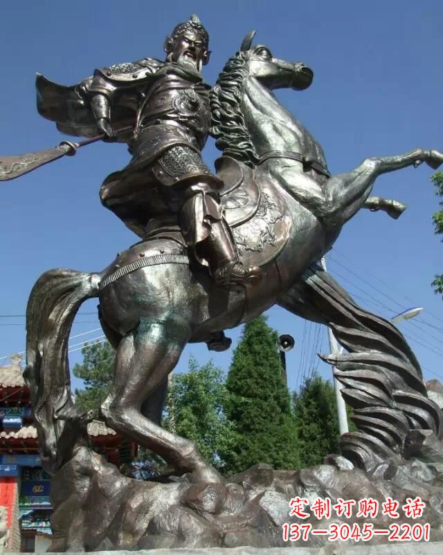 长春关公骑马雕塑