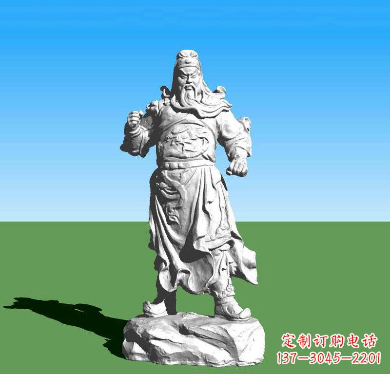 长春关云长关羽雕塑,让关羽永驻古代