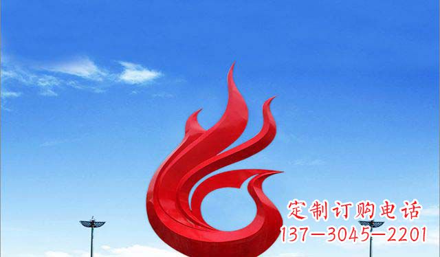 长春广场不锈钢凤凰雕塑1