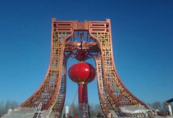 长春中领雕塑推出不锈钢大型灯笼雕塑