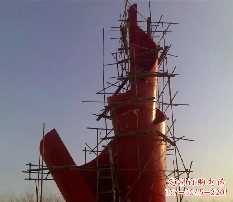长春广场不锈钢火炬景观雕塑