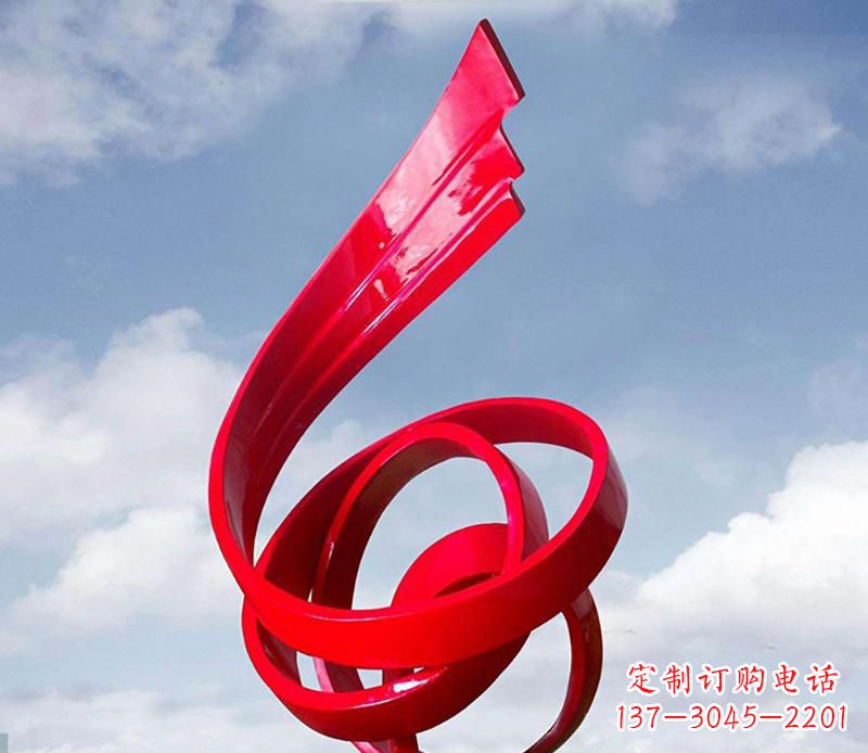 长春中领雕塑为您定制翅膀抽象雕塑