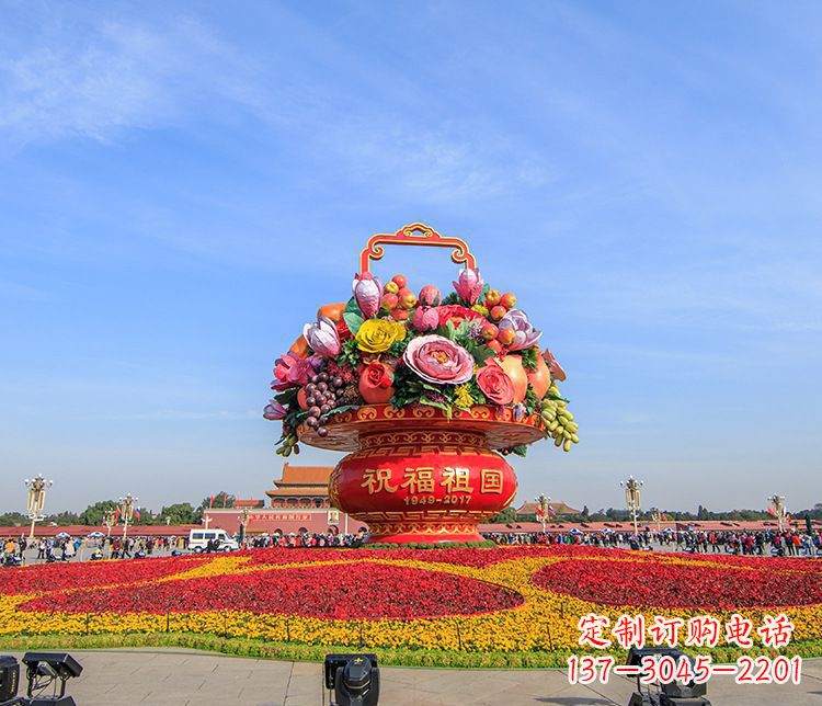 长春大型不锈钢花篮雕塑，艺术缔造美好景观