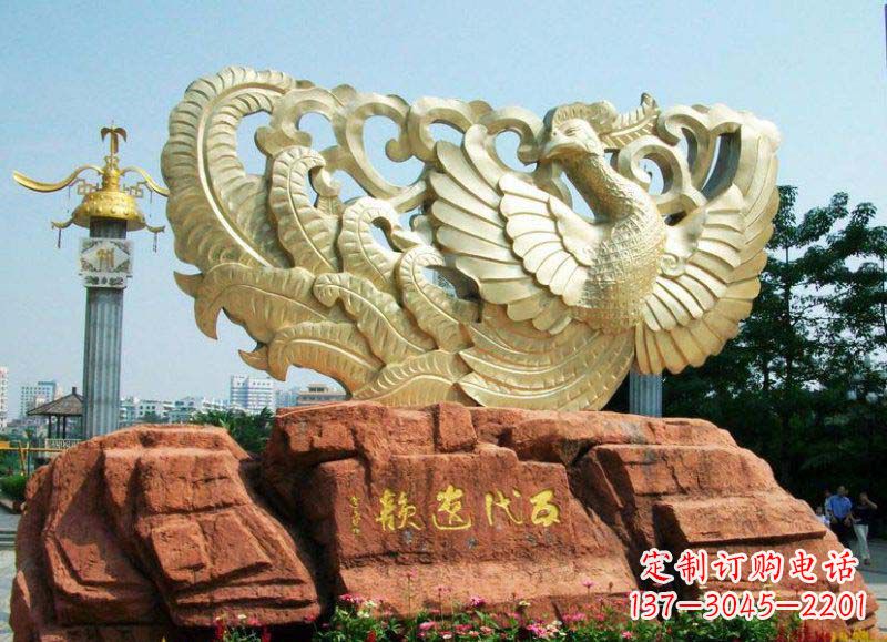 长春中领雕塑凤凰雕塑,精美绝伦