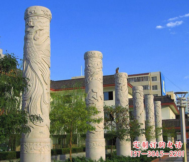 长春中领雕塑:凤凰石雕精美雕塑