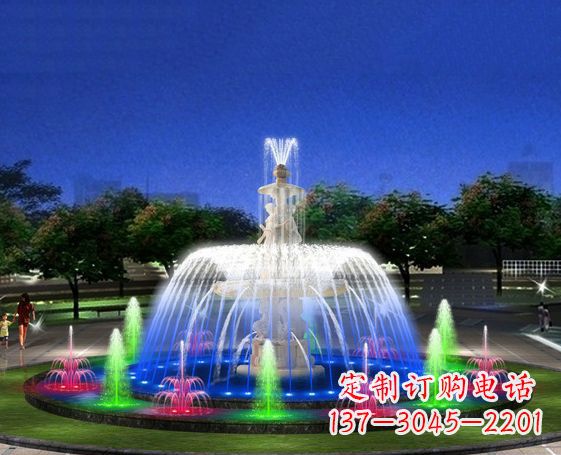 长春广场景观大型喷泉石雕 (2)