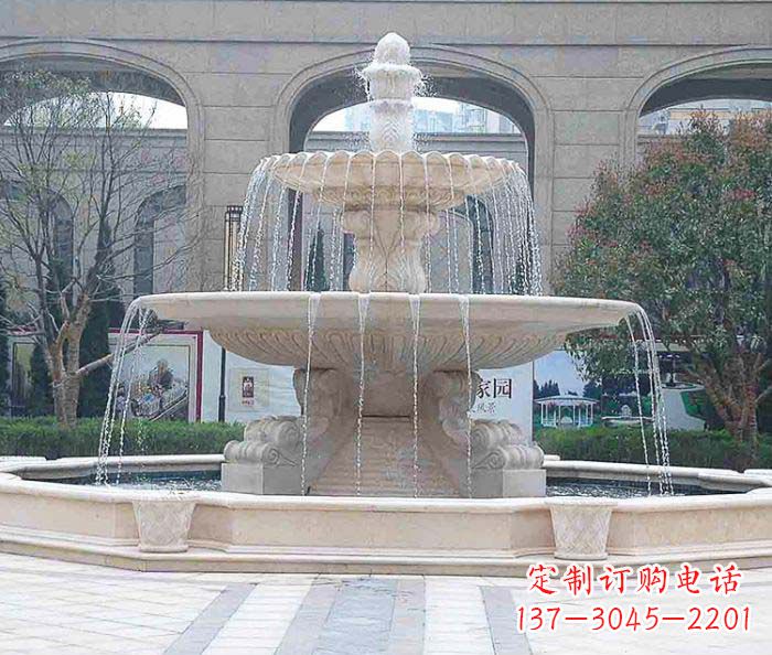 长春广场景观大型喷泉石雕