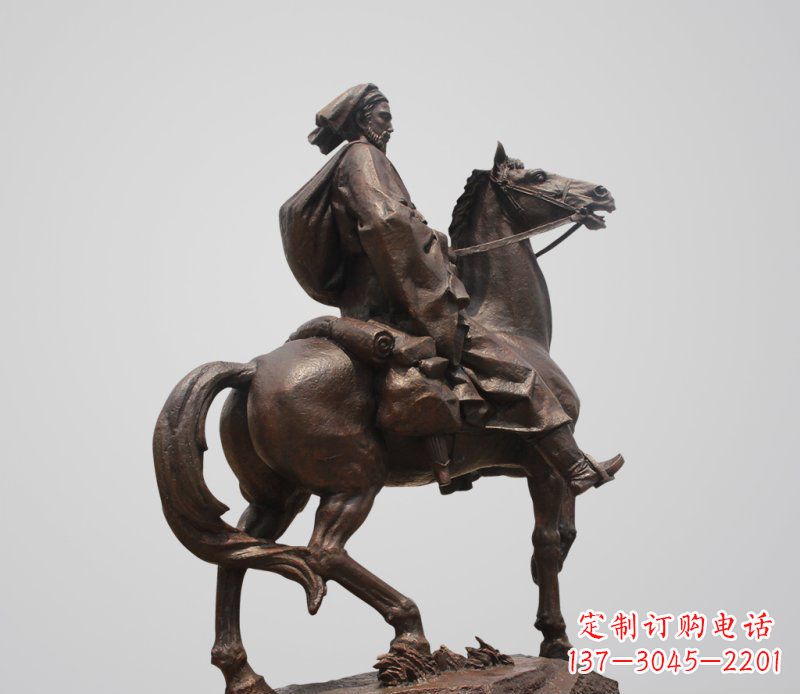 长春典雅欧式骑马人雕塑