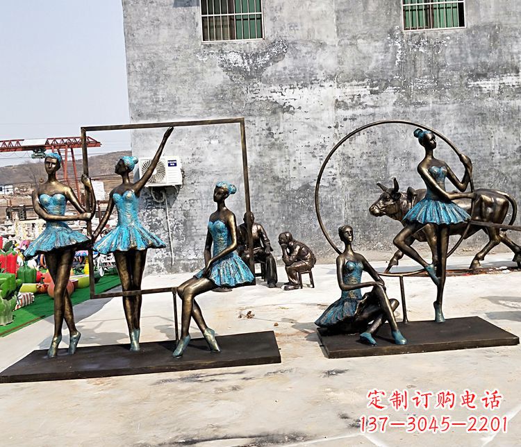 长春领雕塑-精美女性铜雕塑