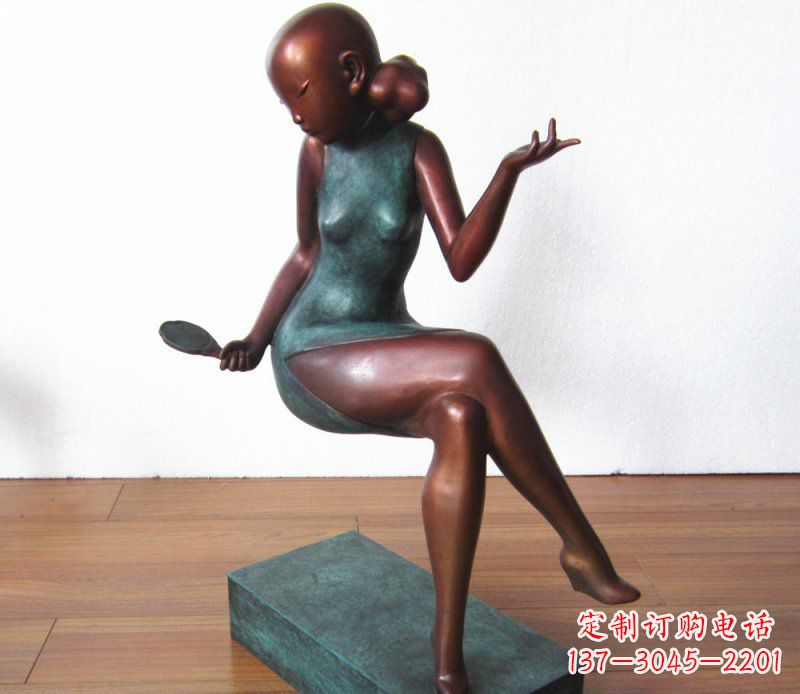 长春高雅美女铜雕，展现优雅唯美