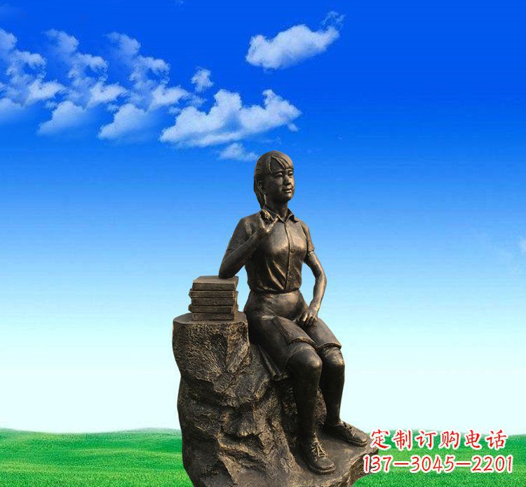 长春展现美丽的美女雕塑