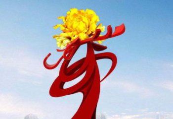 长春中领雕塑：牡丹花开，把美景永久定格